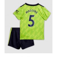 Manchester United Harry Maguire #5 Tredje sæt Børn 2022-23 Kortærmet (+ Korte bukser)